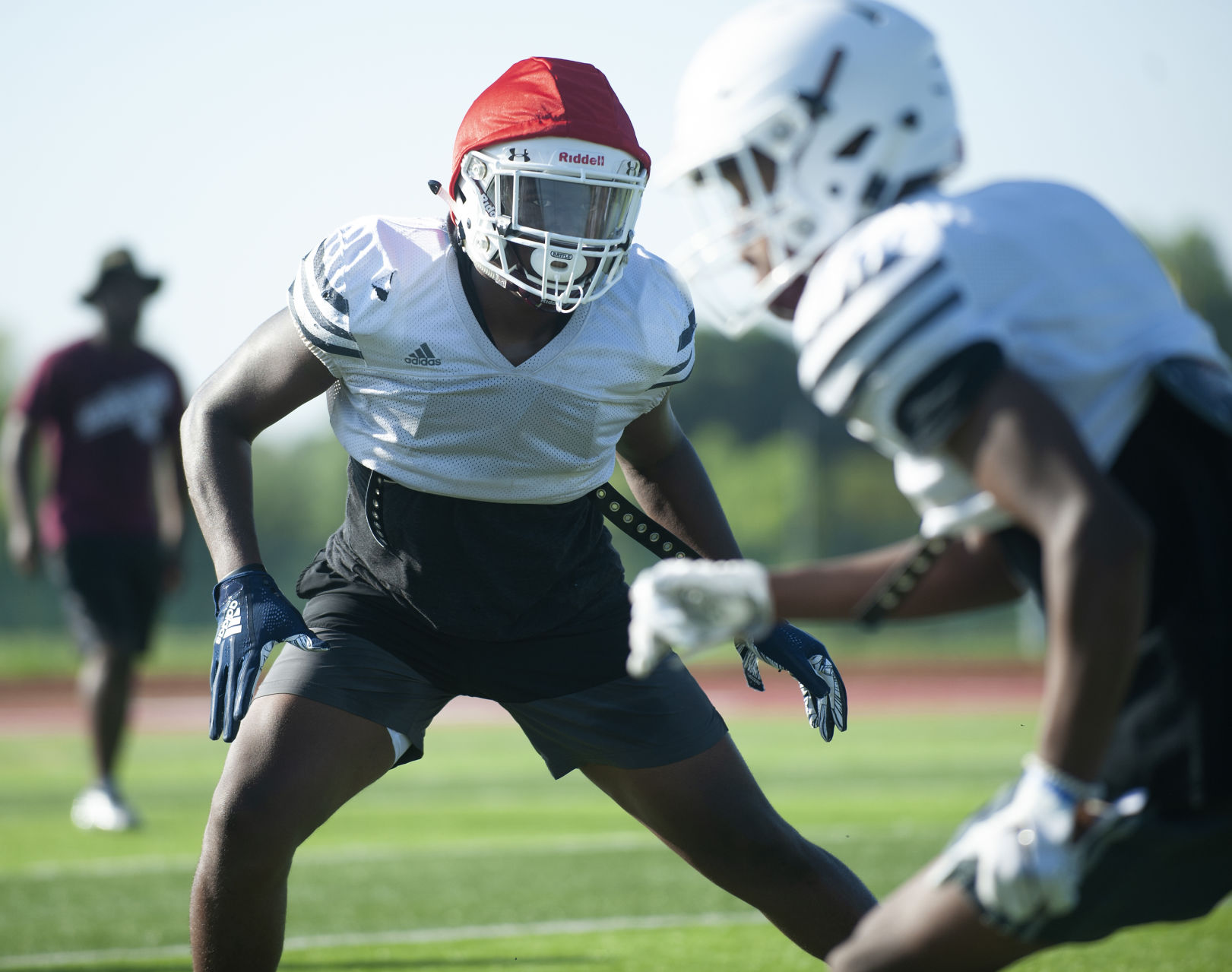 Belleville West High School football practice